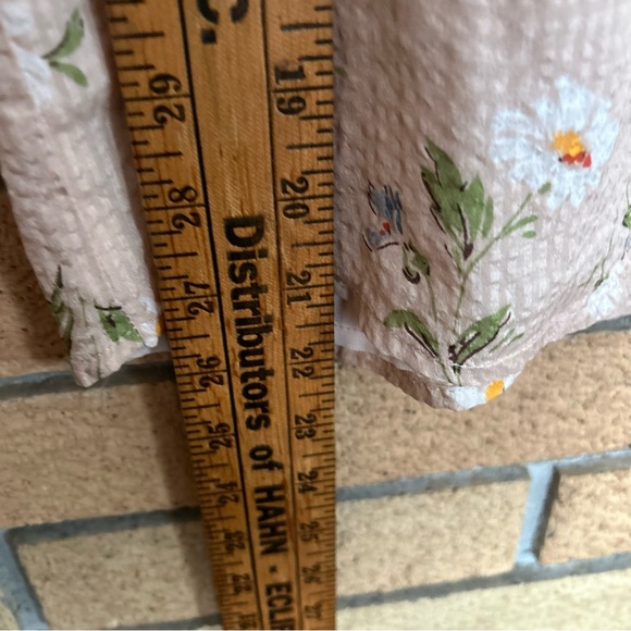 Madewell Silk Pembroke Top in Seaside Floral Blouse Size XXS - Picture 5 of 6